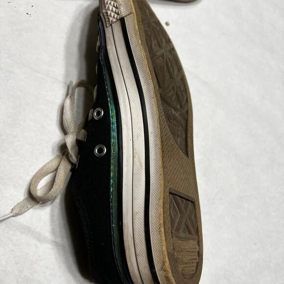 Converse, All Star, black, lace up, fashion sneakers, women's size 8 - Picture 6 of 8